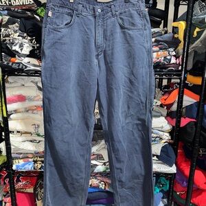 Vintage Carhartt FRB 159-DNY Navy Fire Resistant Pants 34x34